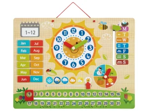 OEM for PLAYTIVE® wooden toy magnetic clock, made of real wood