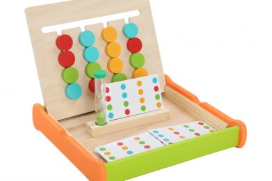 Wooden Puzzle Game Toys & Color Cognition Enlightenment Toys New Designed Developing Kids Animal Style Four Color Color Box