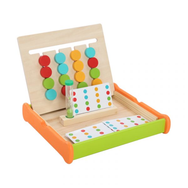 Wooden Puzzle Game Toys & Color Cognition Enlightenment Toys New Designed Developing Kids Animal Style Four Color Color Box