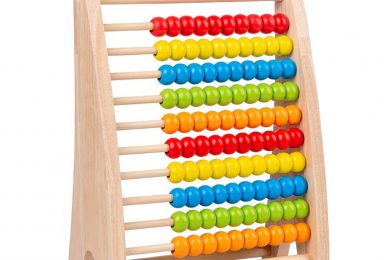 Pop Kids Wooden Abacus With Beads Craft Montessori Early Educational Toys