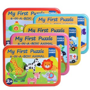 Wholesale Montessori Colorful Wooden Animal Jigsaw Puzzles Set Toys Hot Sale Toddler Early Learning Boys Girls Toys