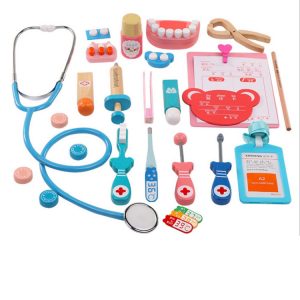 Role Play Doctor Kits for Kids Toys Kit For Kids Wooden Pretend Baby Doctor Toy Kid Toy Doctor Play Set