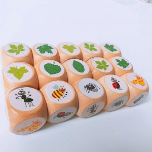 Factory Custom high quality rainbow 6 8 10 dice dnd dice set Wood Dice 8cm 10cm 12cm wooden d6 d8 d10