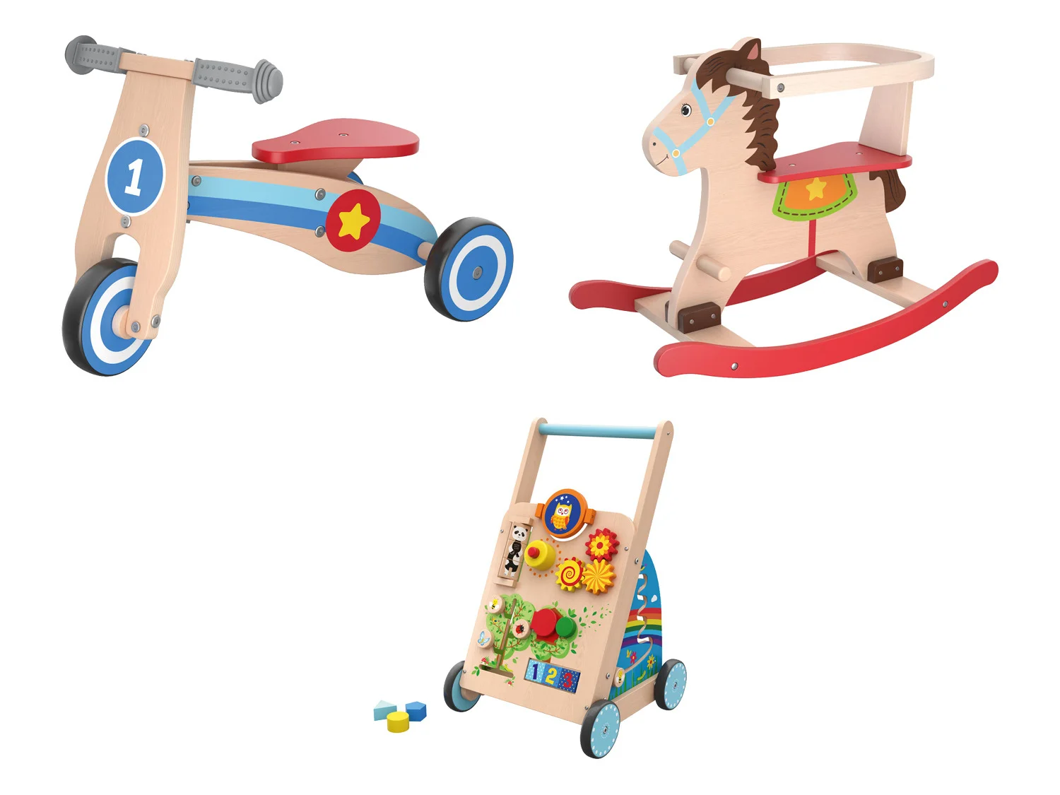 Playtive active toy, made of real wood - Wooden toys factory/BSCI/FSC